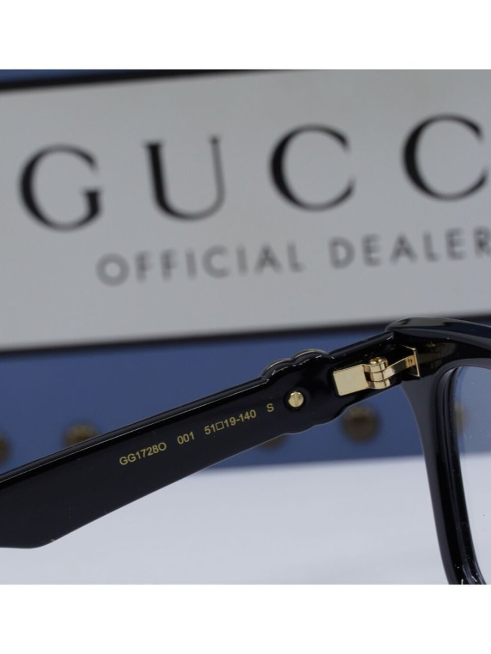 Gucci GG1728O 001 Square Eyeglasses 51mm - Black - Picture 8 of 12